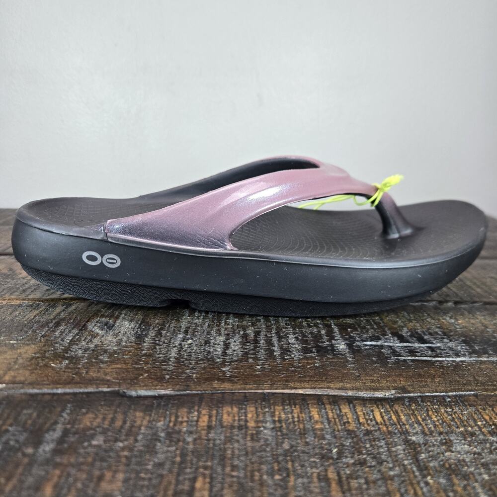NEW Oofos Oolala Womens Size 9 Recovery Slip-On Flip Flops Sandals Rosewood - Picture 5 of 12